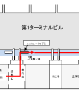 空港内道路案内図